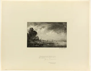 Waterloo-Brücke (eine Skizze), aus Alte englische Meister