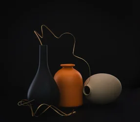 Modernes Vasen-Stillleben