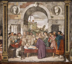 Das Herz des Geizhalses im Kasten, die Nordwand, Schule des Heiligen, Basilika des Heiligen Antonius (Basilika des Heiligen), Padua, Italien