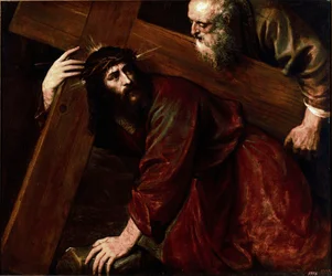 Christus und Simon von Kyrene