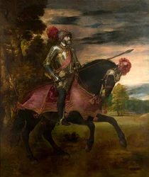 Carlos V in der Schlacht von Mühlberg