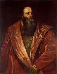 Porträt von Pietro Aretino, 1545