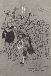 Der Hahn des Nordens, Ludgate Hill, Silvester