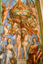 Die Decke der Halle von Konstantin, (Detail)