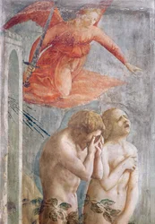 Detail von Adam und Evas Vertreibung aus dem Paradies, um 1427