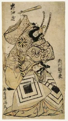 Nakamura Nakazō I und Ichikawa Danjūrō IV. Torii Kiyomitsu I