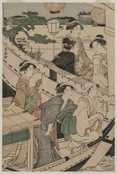 Bootsfahrt auf dem Sumida-Fluss