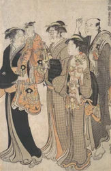 Mutter trägt ihr kleines Mädchen zum Miya Mairi, ca. 1784