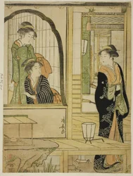 Parodie auf Prinzessin Joruri und Ushiwakamaru
