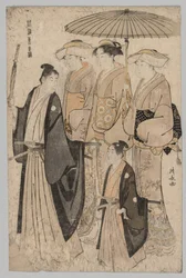 Frau von Yoshiwara und Begleiter, 1752-1815