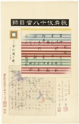 Inhaltsverzeichnis für die Serie Kabuki juhachiban