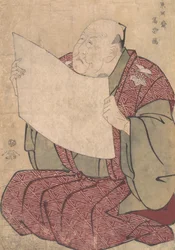 Miyako Dennai III, der Bühnenmanager des Metropolitan Theaters Miyako-za, 1794