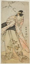 Der Schauspieler Segawa Kikunojo III als Shirabyoshi Hisakata von Miyako Kujo
