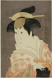 Der Schauspieler Iwai Hanshiro IV als Amme Shigenoi