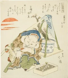 Daikoku, aus der Serie "Sieben Glücksgötter (Shichi fuku jin no uchi)"