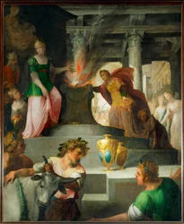 Hyante und Climene opfern der Venus