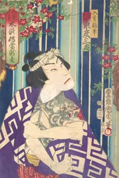 Imaginäres Porträt, Shuihuzhuan der Bühne: Toryudai Mitate Suikoden Torodai - Schauspieler, Band, 1875