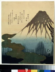 Der Berg Fuji im Schnee