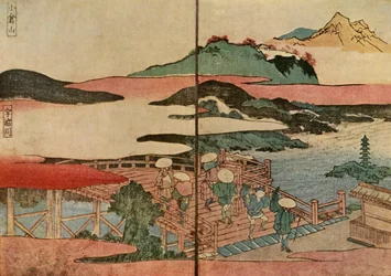 Berg Ogura und der Uji-Fluss, 1824, 1924