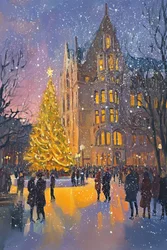 Helle Weihnachtsstadt Nr. 02
