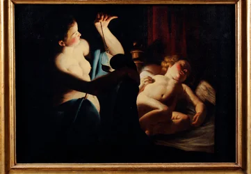 Psyche entdeckt Amor