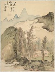 Hütte zwischen den Bäumen, 1847