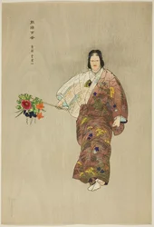 Hibari-yama, aus der Serie "Ein Hundert No Dramen (Nogaku hyakuban)"
