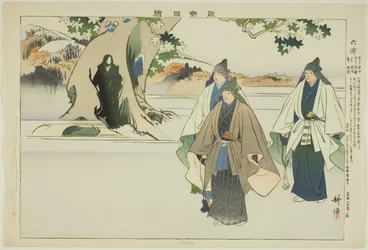 Roppo, aus der Serie "Bilder von No-Aufführungen (Nogaku Zue)"