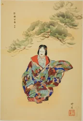 Senju, aus der Serie "Hundert No-Dramen (Nogaku hyakuban)"