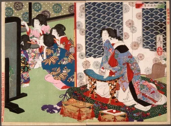 Ein Bankett im Koshida-Palast