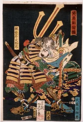 Musashibō Benkei kämpft gegen Nenoi Ōyata