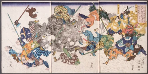 Yamamoto Kansuke tötet das Wildschwein