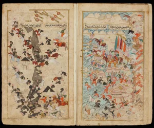 Die Schlacht von Keresztes 1596 aus dem Manuskript Mehmed III