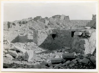 Ruinen der südlichen Kirche, Blick auf die Apsis, Sabagura, Ägypten, Foto von Ugo Monneret de Villard