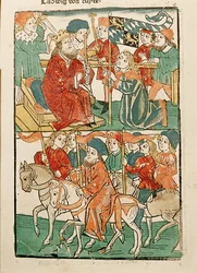 Belehnung von Herzog Ernst von Bayern durch Kaiser Sigismund
