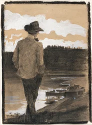 Junger Mann am Flussufer, 1902