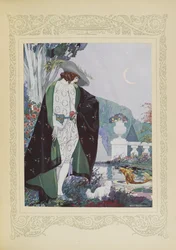 Er sah einen großen goldenen Karpfen, Illustration aus 