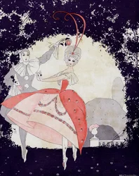 In Armides Gärten, Das Ballett der Rosenkönigin - Illustration aus la Vie Parisienne