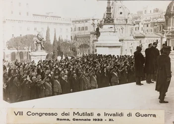 VIII. Kongress der Kriegsversehrten und Invaliden - Rom, Januar 1933