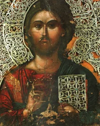 Pantokrator (Teil des Vatopedi-Diptychons bekannt als Spielzeug der Kaiserin Theodora)