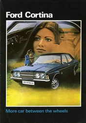 1972 Ford Cortina Mk3 Verkaufsbroschüre Cover