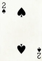 2 Pik aus einem Kartenspiel von Goodall & Son Ltd., ca. 1940