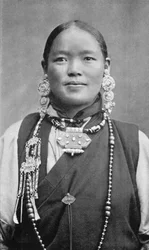Eine Bhutia-Frau, um 1910