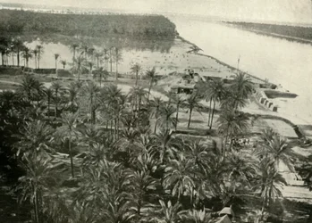 Eine britische Position am Fluss Tigris