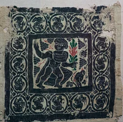 Ein koptischer Textil aus Ägypten, 3. Jahrhundert