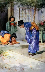 Eine japanische Begrüßung