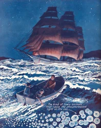 Ein Meer beleuchtet von lebenden Nachtlichtern, 1935