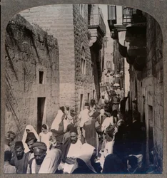Eine Straße in Bethlehem, ca. 1900