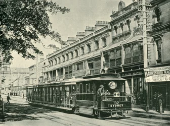 Eine Sydney-Dampfstraßenbahn, 1901