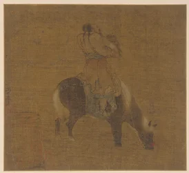 Ein tatarischer Reiter mit einem Falken, Ming-Dynastie, 1368-1644